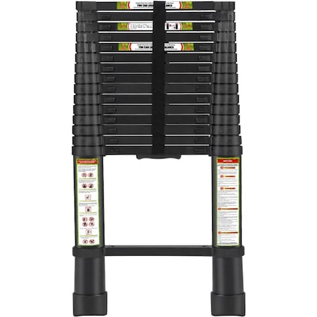 Wrightmaster 20.3 ft. Heavy Duty Aluminum Extension Ladder with Non-Slip Feet 330 lbs. Load Capacity, Black ZROXQN22000702