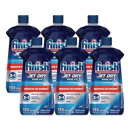 Finish Jet-Dry Rinse Agent, 16 oz Bottle, 6PK 51700-78826