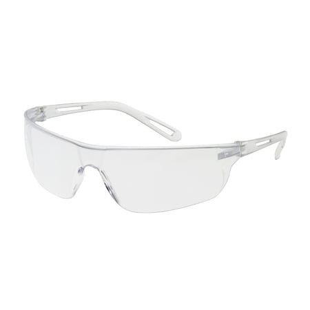 Bouton Optical Rimless Safety Glasses with Clear Temple, Clear Lens and Anti-Scratch / Anti-Fog Coating 250-09-0020