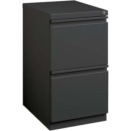 Lorell 15" W 2 Drawer Ff Mobile Pedestal FileLetter20", Charcoal, Letter LLR66910
