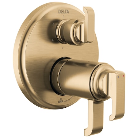 Delta Tetra TempAssure 17T Series Integrated Diverter Trim with 6-Setting T27T989-CZ-PR