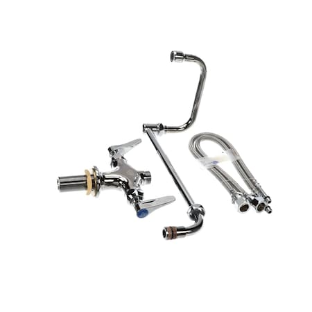 T&S Brass TandS Brass DOUBLE PANTRY FAUCET, SINGLE HOLE BASE, 18 DOUBLE B-0250