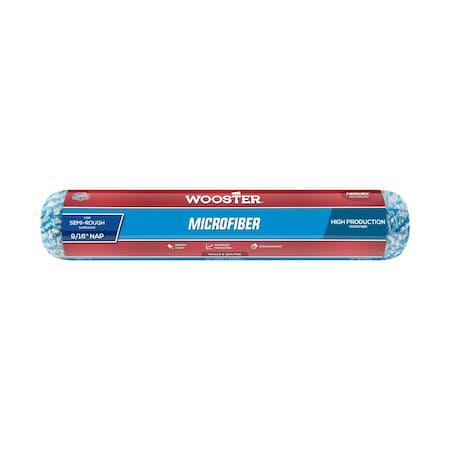 Wooster 14" Paint Roller Cover, 9/16" Nap, Microfiber R524-14