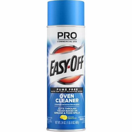 Reckitt Benckiser Fume Free Max Oven Cleaner, Foam, Lemon, 24 Oz Aerosol Spray, 6PK 85260