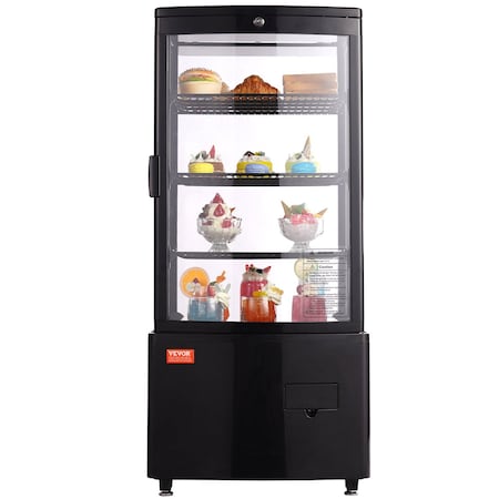 Vevor Refrigerated Display Case Bakery Display Fridge Case 3 cu ft/85L 3-Tier XC-78L(1R)