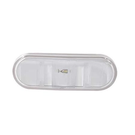 Grote Lighting Select 6in Oval Dual-System LED Backup Lights - Clear Acrylic Lens, White ABS Housing 62751