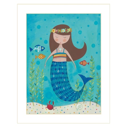 Homeroots Under the Sea 6 White Framed Print Wall Art 416081