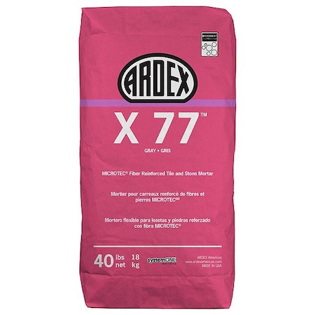 Ardex Thinset, Gray, 40 lb, Bag 12537