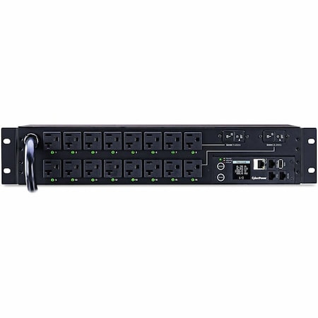 Cyberpower SWITCHED PDU 30A 120V 16 5-20R OUTLETS L5-30P SNMP 12FT CORD 2U 3YEAR WARRANTY PDU41003