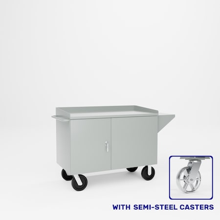 Pucel Mobile Tool Cabinet, 48 in W x 37 1/4 in H x 26 in D, Gray PTC-48S