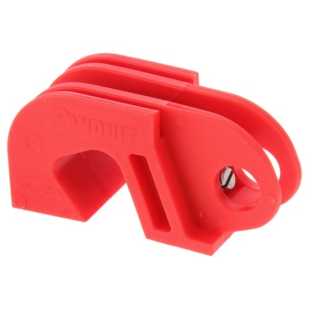 Panduit Circuit Breaker Lockout, Nylon, Red, 2.05 inx0.75 in, PK1 PSL-CB