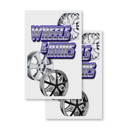 Signmission Wheels & Rims, Vinyl Decals Only 24 Inch x 36 Inch, Vinyl Decal, 2PK DSB-2436-2PACK-Wheels & Rims