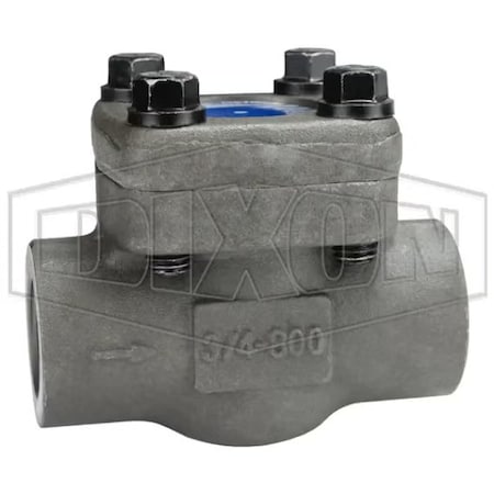Dixon Check Valve, 3/4 in Nominal, FNPT End Style, Forged Steel Body, Import FSCV75