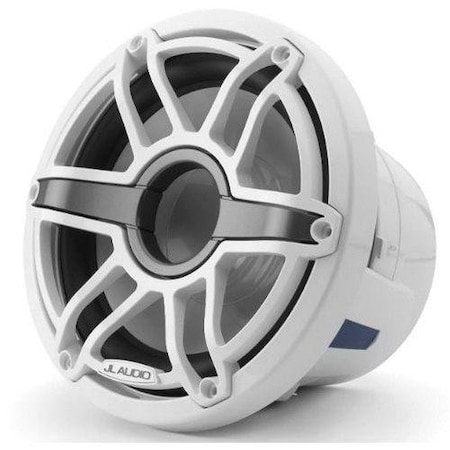 Jl Audio 8in Marine Subwoofer 200W, 4 ohm, Infinite Baffle, Gloss White Sport Grille, 93617, 010-03274-00 93617/010-03274-00
