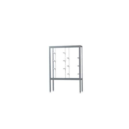 Ghent Display Case 48x66x16, White, Satin 11404-WB-SN
