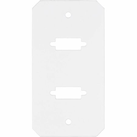 Hubbell Wiring Device-Kellems Center Sub-Plate, 1 Gang, Steel, VGA/HDMI/DP Opening Cover Type S1R10CSP2H