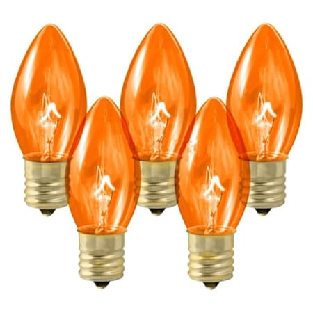 Santas Forest Light Bulb, 7 W, Intermediate Lamp Base, Incandescent Lamp, Transparent Orange Light 16297