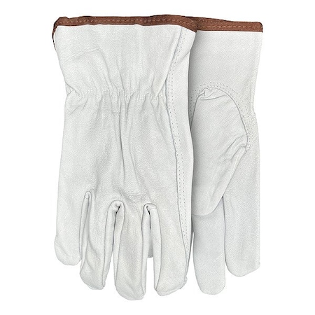Watson Gloves Leather Gloves, Slip-On Cuff, Inset Thumb, Full Finger, XS, 1 PR 546-XS
