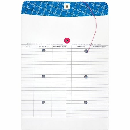 Quality Park Interoffice Envelope, White, Paper, PK100 QUA63663