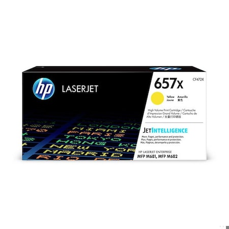Hp 657X High Yield Yellow Original LaserJet Toner Cartridge, 23,000 Yield CF472X