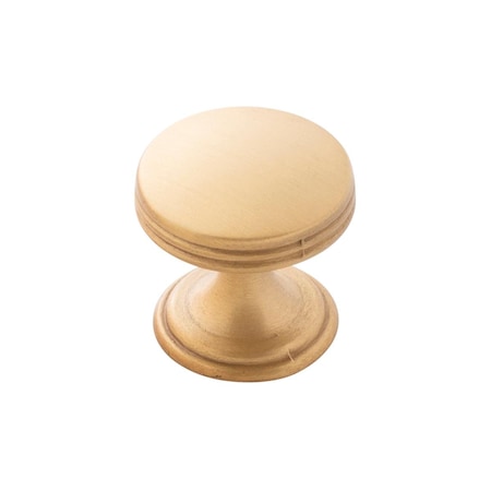 Gan Eden Knob with Screws, Brushed Gold Brass GA1557752