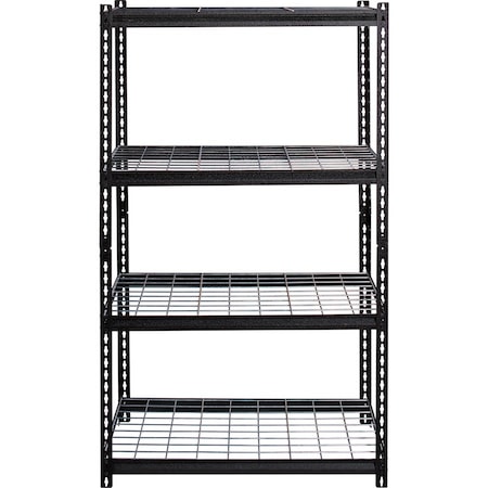 Lorell Wire Deck Shelving 60" Height x 36" Width x 18" Depth Recycled 99928