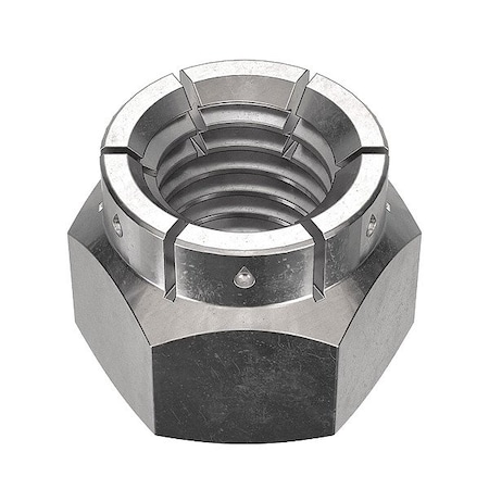 Zoro Select Lock Nut, Steel, 9/16", PK2 FLHNI087CAD-002P