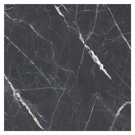 Apollo Tile Splendor 48x48 Charcoal Black Porcelain Large Format Sqaure Veining Wall and Floor Tile, 1 Pack IMPVANBLK4848