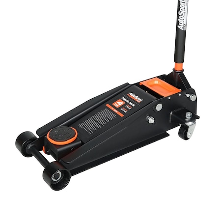 Autosport 4 Ton Floor Jack 20.5 in Max. Lifting H., 4.375 in Min. Lifting H ASM5904