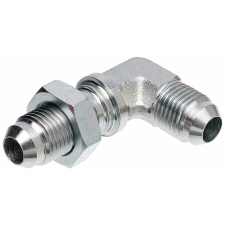 Gates Male JIC 37 Flare to Male JIC 37 Flare Bulkhead - 90 SAE to SAE G60447-2020