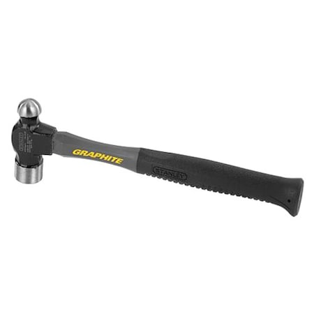 Stanley 16 oz. Ball Peen Hammer, 12 3/4 in L Graphite Handle, Steel Head 54-716