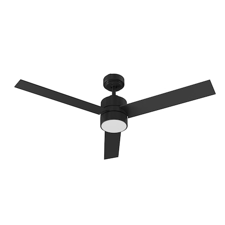 Afx Santo - 52in 3 Blade LED Ceiling Fan - Black Finish SNTN523LACBKBK-WS