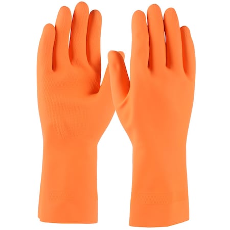 Assurance Unsupported Latex, Industrial Flock Lined with Honeycomb Grip, 28 Mil, 12PK 48-L302T/S