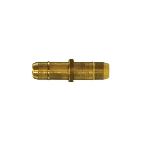 First Fitting & Fastener 3/8 OD 1/4 ID 2-BARB BRASS HOSE BARB UNION 21009MID