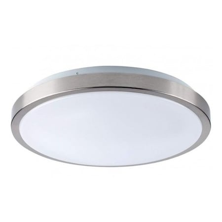 Honya Lighting LED Flush Mount Ceiling Light Single Ring/ Brushed Nickle/ 20 in HY-FM20-26WCCT-NK