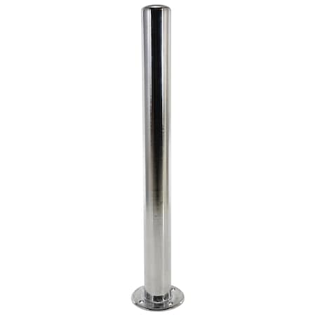 Zoro Select Bollard , 42 1/8 in H, Silver CBOL-42-4
