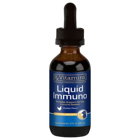 Rx Vitamins Liquid Immuno Solution, Provides Support for the Immune System, Chicken Flavor, For Dogs/Cats, 2oz 8807