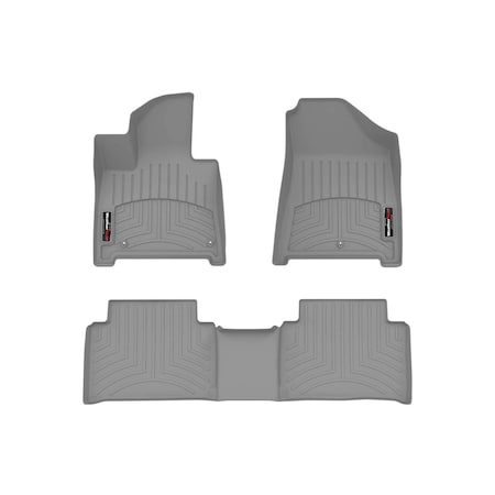 Weathertech Grey, Front and Rear Floorliners 461865-1-2
