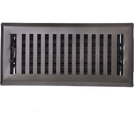 Sierra Grates 4 in. H X 14 in. W Powder Coat Steel, Metallic Bronze Floor Register CTP414-BRZ