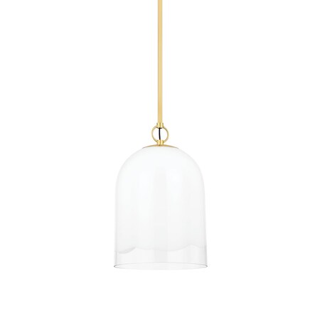 Mitzi Lennon 1 Light Pendant 11.5 In. Aged Brass H788701S-AGB