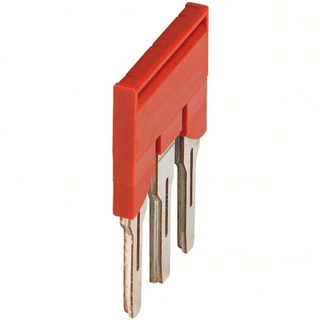 Schneider Electric Plug-In Bridge, Red, 0.394" D NSYTRAL63