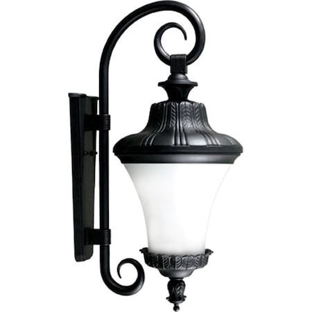 Intense Powder Coated Cast Aluminum Wall Light Fixture, Black - 28.88 x 11.81 x 15.69 in. IN2939235