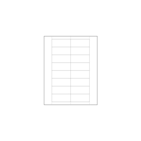 Bubblefast 1 1/4 x 3'' Plastic Label Holder Insert Cards BFLH251