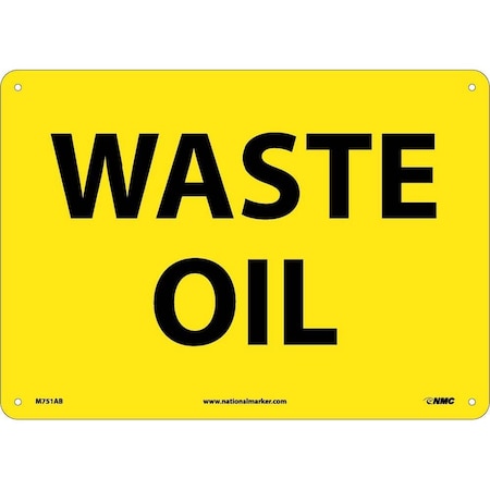 Nmc Waste Oil Sign, M751AB M751AB
