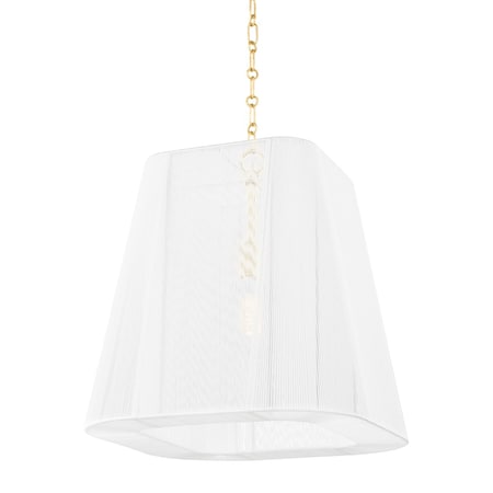 Hudson Valley Lighting Verona Beach 1 Light Pendant 19.5 In. Aged Brass 7619-AGB