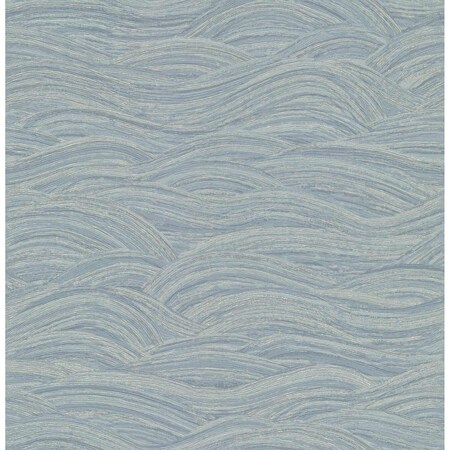 A-Street Prints Leith Blue Zen Waves Wallpaper 2971-86365