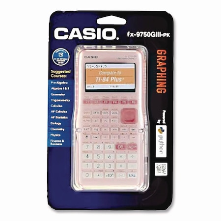 Casio FX-9750GIII 3rd Edition Graphing Calculator, 21-Digit LCD, Pink FX-9750GIII-PK