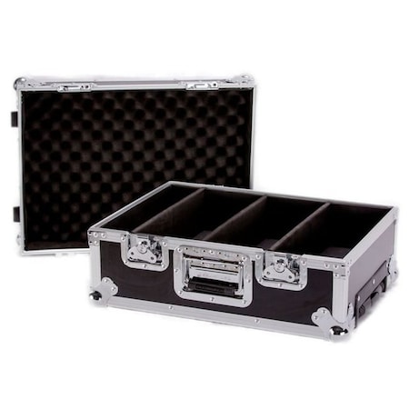 Deejay Led Fly Drive Case For 100 Jewel Case CDs or DVDs or Similarly Sized Equipment w/Wheels TBHCD100EHW