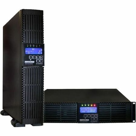 Minuteman UPS ONLINE 1350W 2U RACK/TOWER EXT RUN TAA COMPLIANT W/ SNMP-NV6 CARD EC1500RTXL2UNC