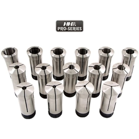 Pro-Series Pro-Series 15 Piece 1/8 to 1" x 16ths Premium 5C Round Collet Set 3900-1170